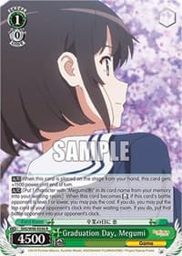 Graduation Day, Megumi - Saekano the Movie: Finale - Weiss Schwarz card