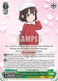 Straightforward Emotions, Megumi (SR) - Saekano the Movie: Finale - Weiss Schwarz card
