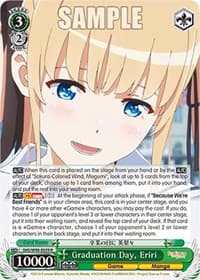 Graduation Day, Eriri - Saekano the Movie: Finale - Weiss Schwarz card