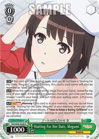 Waiting For Her Date, Megumi - Saekano the Movie: Finale - Weiss Schwarz card