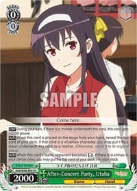 After-Concert Party, Utaha - Saekano the Movie: Finale - Weiss Schwarz card