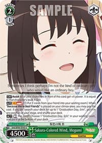 Sakura-Colored Wind, Megumi - Saekano the Movie: Finale - Weiss Schwarz card