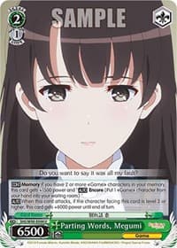 Parting Words, Megumi - Saekano the Movie: Finale - Weiss Schwarz card