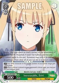 Inexcusable, Eriri - Saekano the Movie: Finale - Weiss Schwarz card
