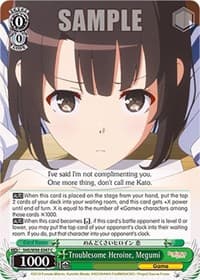 Troublesome Heroine, Megumi - Saekano the Movie: Finale - Weiss Schwarz card