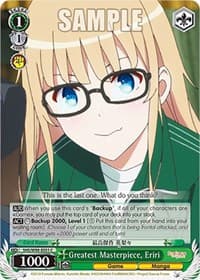 Greatest Masterpiece, Eriri - Saekano the Movie: Finale - Weiss Schwarz card