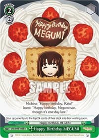 Happy Birthday MEGUMI - Saekano the Movie: Finale - Weiss Schwarz card
