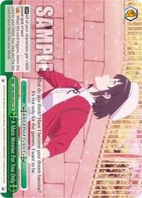 A Main Heroine For You Only - Saekano the Movie: Finale - Weiss Schwarz card