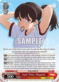 Gym Time, Megumi - Saekano the Movie: Finale - Weiss Schwarz card