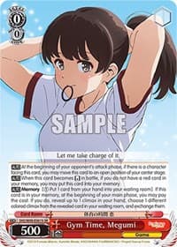 Gym Time, Megumi (SR) - Saekano the Movie: Finale - Weiss Schwarz card