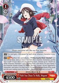 Path You Chose To Walk, Megumi (SR) - Saekano the Movie: Finale - Weiss Schwarz card