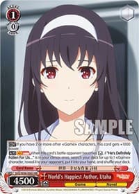 World's Happiest Author, Utaha - Saekano the Movie: Finale - Weiss Schwarz card