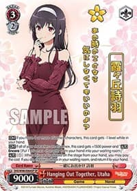 Hanging Out Together, Utaha (SP) - Saekano the Movie: Finale - Weiss Schwarz card