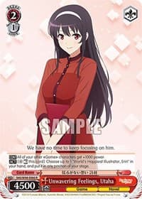Unwavering Feelings, Utaha - Saekano the Movie: Finale - Weiss Schwarz card