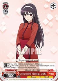 Unwavering Feelings, Utaha (SR) - Saekano the Movie: Finale - Weiss Schwarz card