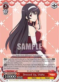 Dressed Up, Utaha - Saekano the Movie: Finale - Weiss Schwarz card