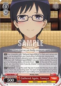 Gathered Again, Tomoya - Saekano the Movie: Finale - Weiss Schwarz card