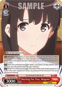 Meeting For Two, Megumi - Saekano the Movie: Finale - Weiss Schwarz card