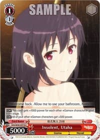 Insolent, Utaha - Saekano the Movie: Finale - Weiss Schwarz card