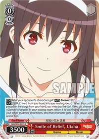Smile of Relief, Utaha - Saekano the Movie: Finale - Weiss Schwarz card
