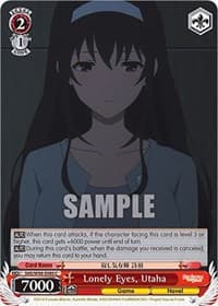 Lonely Eyes, Utaha - Saekano the Movie: Finale - Weiss Schwarz card