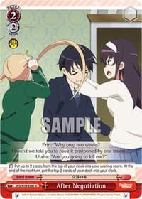 After Negotiation - Saekano the Movie: Finale - Weiss Schwarz card