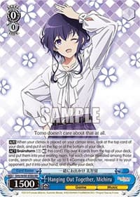 Hanging Out Together, Michiru - Saekano the Movie: Finale - Weiss Schwarz card