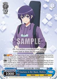 Emotions in Her Music, Michiru (SR) - Saekano the Movie: Finale - Weiss Schwarz card