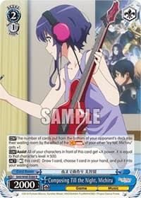 Composing Till the Night, Michiru - Saekano the Movie: Finale - Weiss Schwarz card