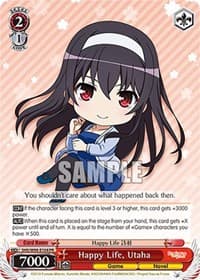 Happy Life, Utaha - Saekano the Movie: Finale - Weiss Schwarz card