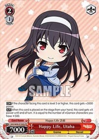 Happy Life, Utaha (Foil) - Saekano the Movie: Finale - Weiss Schwarz card