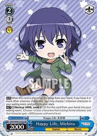 Happy Life, Michiru (Foil) - Saekano the Movie: Finale - Weiss Schwarz card