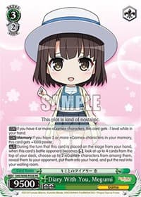 Diary With You, Megumi - Saekano the Movie: Finale - Weiss Schwarz card