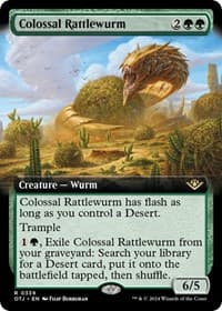 Colossal Rattlewurm (Extended Art) - Outlaws of Thunder Junction - Magic: The Gathering card
