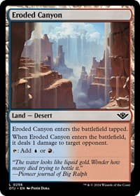 Eroded Canyon - Outlaws of Thunder Junction - Magic: The Gathering card