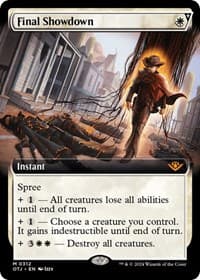 Final Showdown (Extended Art) - Outlaws of Thunder Junction - Magic: The Gathering card
