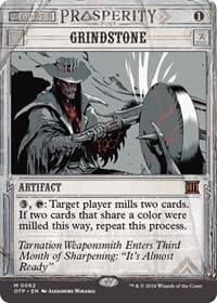 Grindstone - Outlaws of Thunder Junction: Breaking News - Magic: The Gathering card