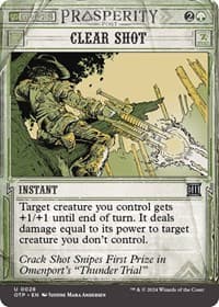 Clear Shot - Outlaws of Thunder Junction: Breaking News - Magic: The Gathering card
