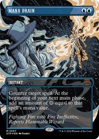 Mana Drain (Textured Foil) - Outlaws of Thunder Junction: Breaking News - Magic: The Gathering card