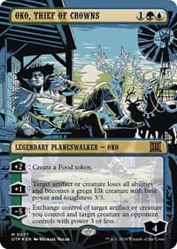 Oko, Thief of Crowns (Textured Foil) - Outlaws of Thunder Junction: Breaking News - Magic: The Gathering card