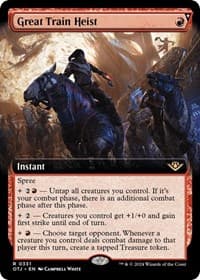 Great Train Heist (Extended Art) - Outlaws of Thunder Junction - Magic: The Gathering card