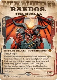 Rakdos, the Muscle (Showcase) - Outlaws of Thunder Junction - Magic: The Gathering card