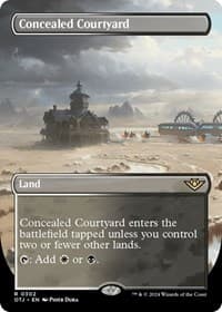 Concealed Courtyard (Borderless) - Outlaws of Thunder Junction - Magic: The Gathering card