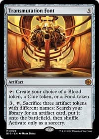 Transmutation Font - Outlaws of Thunder Junction: The Big Score - Magic: The Gathering card