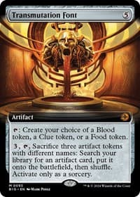 Transmutation Font (Extended Art) - Outlaws of Thunder Junction: The Big Score - Magic: The Gathering card