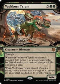 Vaultborn Tyrant (Showcase) (Raised Foil) - Outlaws of Thunder Junction: The Big Score - Magic: The Gathering card