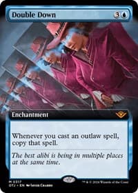 Double Down (Extended Art) - Outlaws of Thunder Junction - Magic: The Gathering card