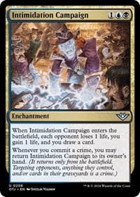 Intimidation Campaign - Outlaws of Thunder Junction - Magic: The Gathering card