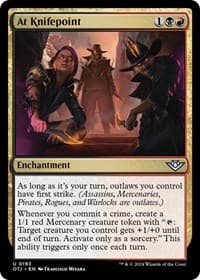 At Knifepoint - Outlaws of Thunder Junction - Magic: The Gathering card