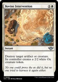 Bovine Intervention - Outlaws of Thunder Junction - Magic: The Gathering card